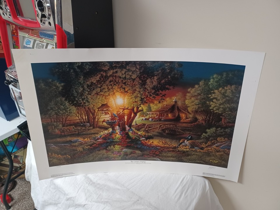Terry Redlin The Colours of Spring Print Lithograph S/N Signed RARE ...