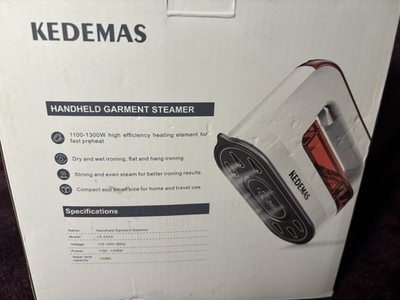 Kedemas Handheld Garment Clothes Steamer Portable Travel Mini Iron
