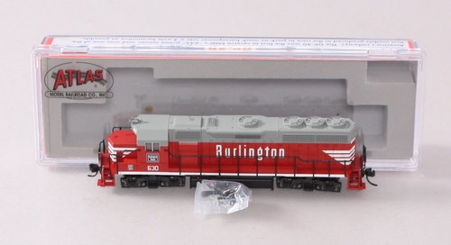 Locomotora diésel Atlas 48563 escala N Burlington Route GP-40 #630 LN/caja | Condition: Used