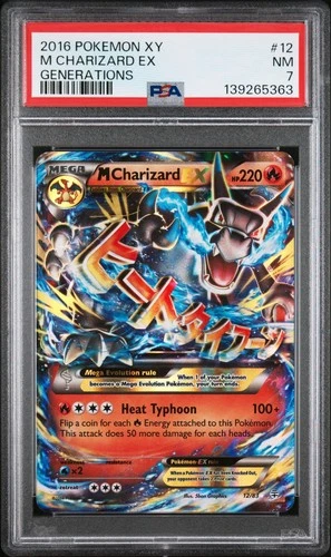 Pokemon - Mega Charizard EX Generations 12/83 PSA 7 Near Mint