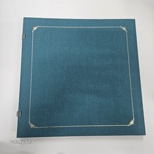 Creative Memories Green Premiere Album 12"x12  Gold Trim Blank Pages Scrapbook