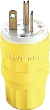 Leviton 20 Amp 125 Volt Straight Plug Industrial Grade Grounding 14w33 Leviton 20 Amp 125 Volt Straight Plug Industrial Grade Grounding 14w33