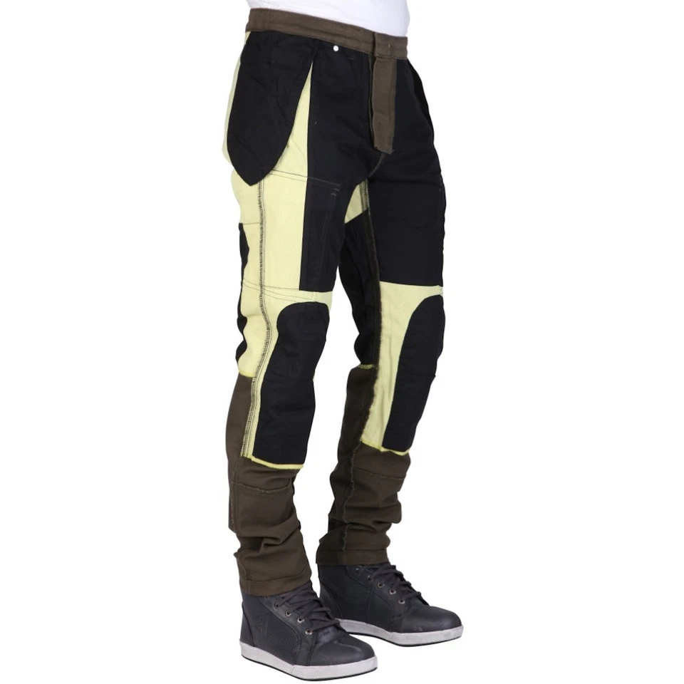 Modeka Brandon Cargo olive Motorrad-Jeans urbane Motorradhose Slim Fit Herren - Bild 3 von 4