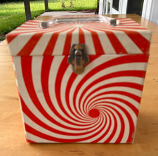 VINTAGE  PLATTER-PAK 7"/45 rpm VINYL RECORD STORAGE CASE  47 RECORDS  INDEX
