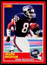 Mark Ingram, 1989 Score, #204, RC New York Giants
