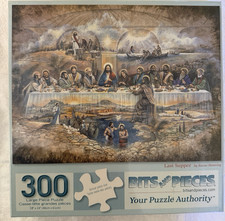 NEW SEALED BITS PIECES 300 LG PIECE PUZZLE 43327 LAST SUPPER 18X24