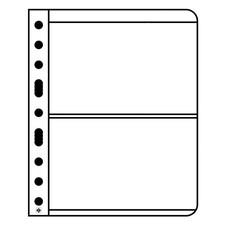 LIGHTHOUSE- VARIO Stamp Pages for Stamp Albums, Clear 9-Hole Binder Pages wit...