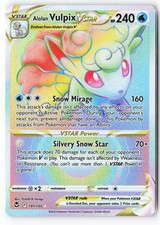 Alolan Vulpix VSTAR 197/195 Rainbow Rare Silver Tempest Pokemon Holo Near Mint on eBay