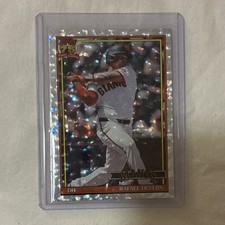 2026 Topps Series 1 Rafael Devers #T91-54 Crackle Foilboard Giants