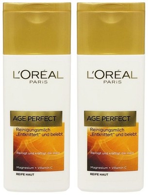 Loreal Age Perfect Reinigungsmilch mit Vitamin C Magnesium 2x 200ml