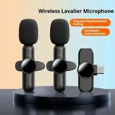 Wireless Lavalier Microphone Mini Portable Smart Noise Reduction Video Recording