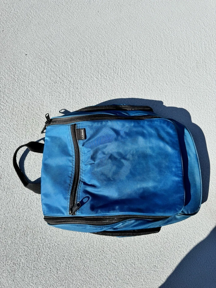 L.L. Bolsa organizadora de artículos de tocador de viaje grande Bean azul nailon estilo colgante 245362 LL Foto 2 de 4