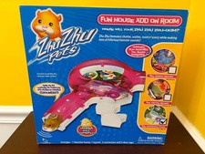 New 2008 Zhu Zhu Pets Swimming Pool Hamster Fun House Add On Room Cepia 86601