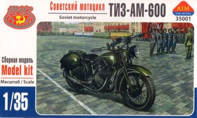 Aim Fan Modell AFM35001 1:35 TIZ-AM-600 sowjetisches Motorrad