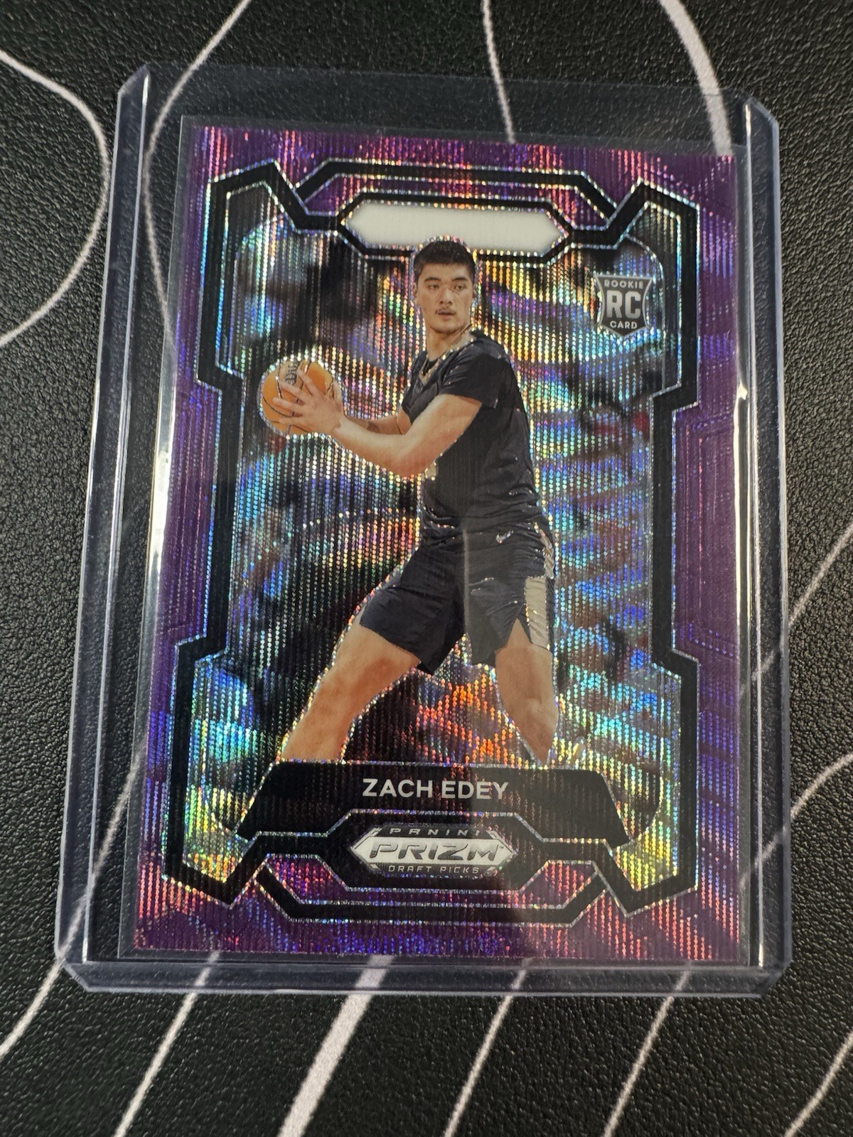 2024 Panini Prizm Draft Picks ZACH EDEY #1 Purple Wave Prizm (RC)