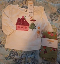 Baby Girls Gymboree Outfit - Snowy Owl - Sz 3-6 Mths - NWT