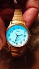 Vintage Timex Wrist Watch With Indiglo Some wear. Band Has Missing Gold Piece. — photo 3