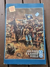 1000 Pc Puzzle F X Schmid TWILIGHT OF AN ARMY 20x27" 1989 Battle of Franklin, TN