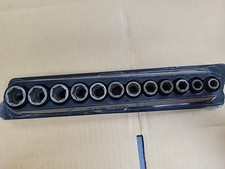 Snap On 12pc 3/8 Drive SAE 6 Point Socket Set 212IMFYA