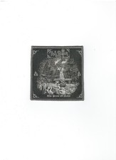 THE BLACK,THE PRIEST OF SATAN,SEW ON GRAY BORDER WOVEN PATCH