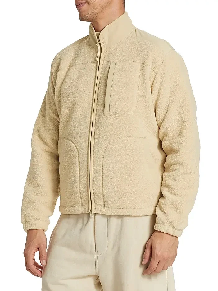 Jaqueta de lã com zíper completo Outdoor Voices tamanho G unissex nova sem etiquetas - Imagem 3 de 4