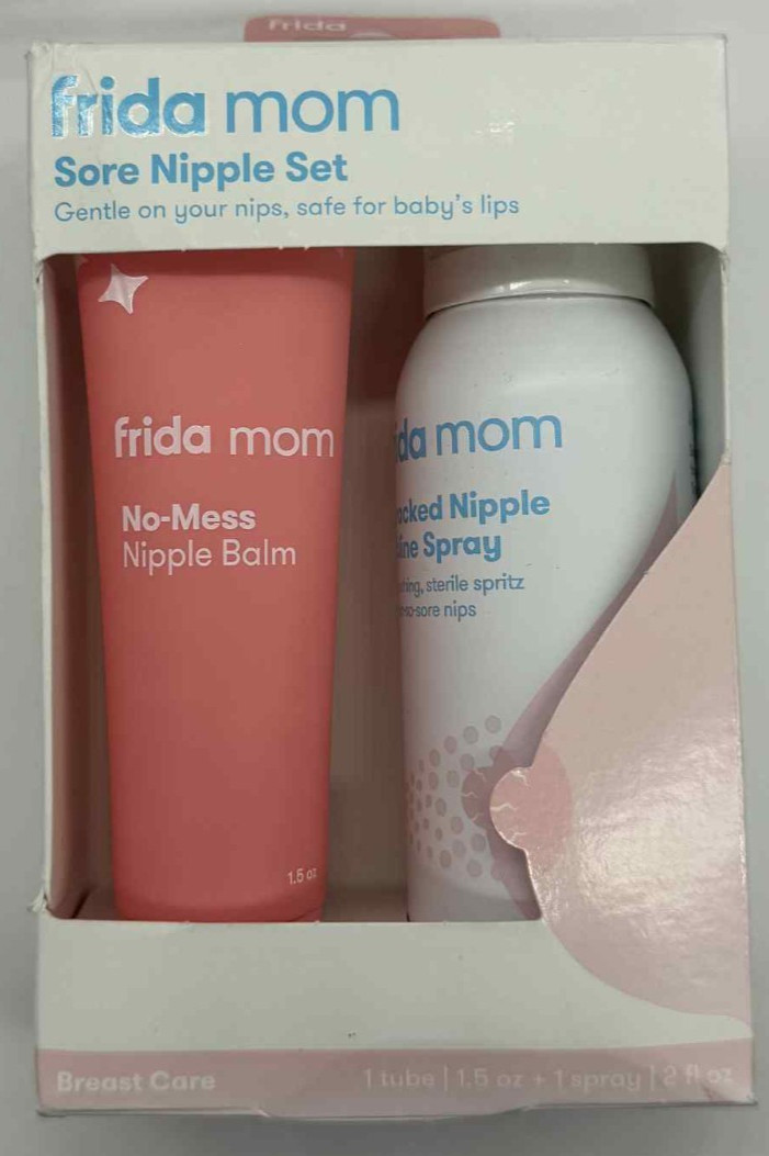 4PC Frida Mom Postpartum Recovery + Sore Nipple Set &Pain Strain Relief Tape SET