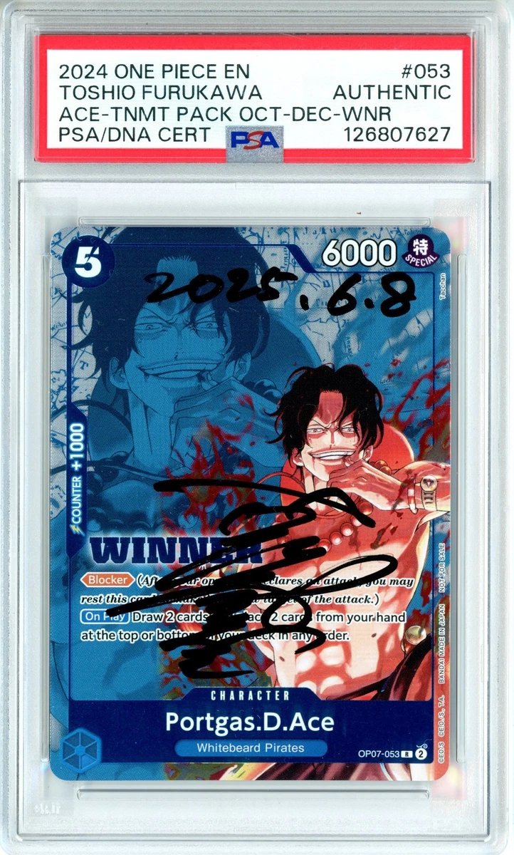 Portgas.D.Ace OP07-053 One Piece Promotion Cards for sale | eBay