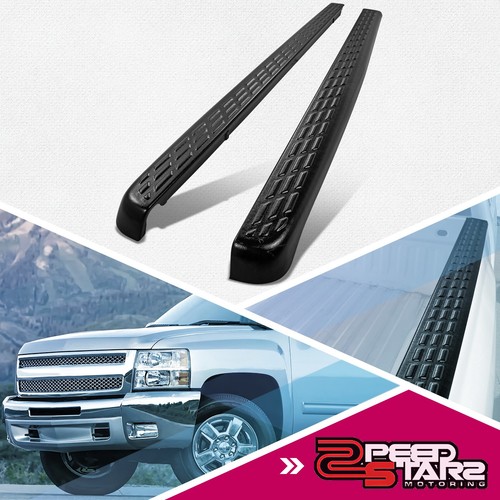 Gloss Black Rear Bumper Overlay Cap Cover – Fits 2007-2013 Chevy Silverado / GMC Sierra – No Sensors