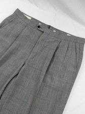 Sansabelt Vtg 70's Glenn Check Wool Poly Blen Dress Golf Trouser Pant 38x32