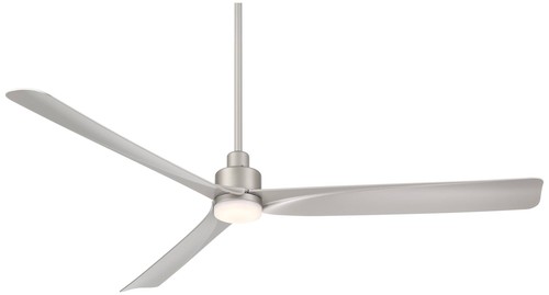 60" Casa Vieja Sailplane Silver Damp LED Ceiling Fan with Remote - Picture 6 of 8