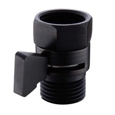 Solid Brass Shower Head Shut Off Valve Water Flow 1/2  IPS, Oil Rubbed Bronze