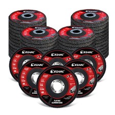 EZARC Flap Discs 4-1/2 Inch for Angle Grinder, 50 Pack Sanding Blue