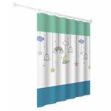 Hanging Room Separator No Drilling room divider Curtain Movable for home