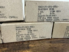 5pcs Matched NOS Sealed 12AJ7 12AJ8 HCH81 Tubes Military