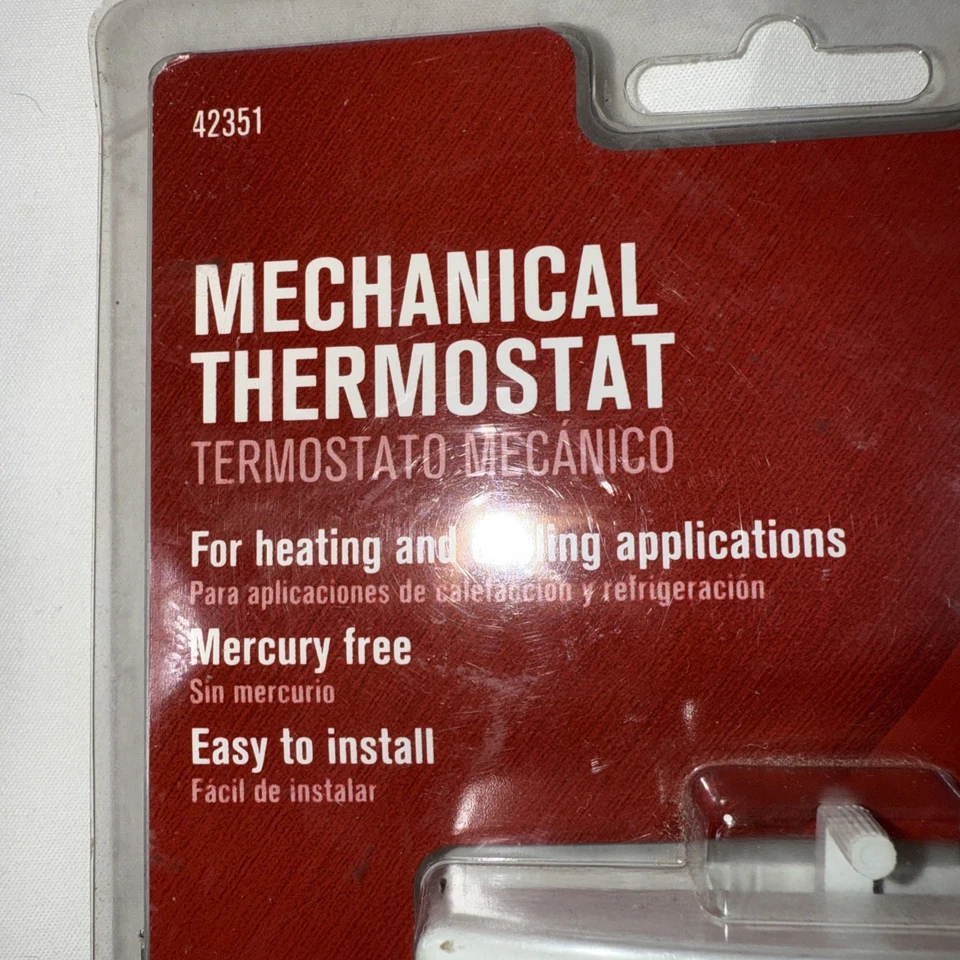ACE Mechanical Thermostat for Heating and Cooling 24 Volts Model 42351 - Image 2 of 4