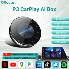 Ottocast P3 AI Box CarPlay adapter  +Android Auto Streaming Player *Download App