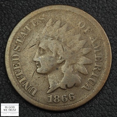 1866 Indian Head Copper Cent 1C