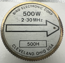 Bird 43 Thruline WattMeter Element 500W 500H 2-30MHz
