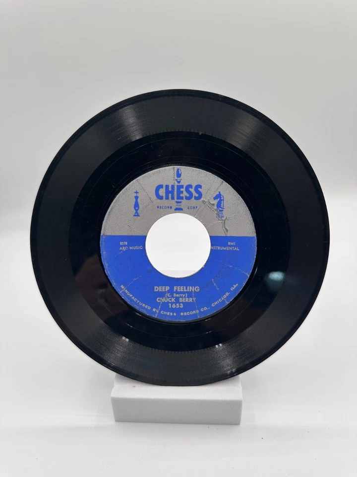Chuck Berry 45 “School Day / Deep Feeling” 1957 Chess 1653 Rock & Roll Original - Image 4 of 4
