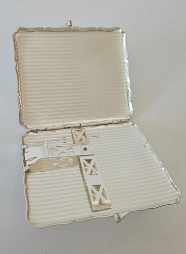Vintage Stratton Silver Cigarette Card Case 1960's Made In England MUST SEE
