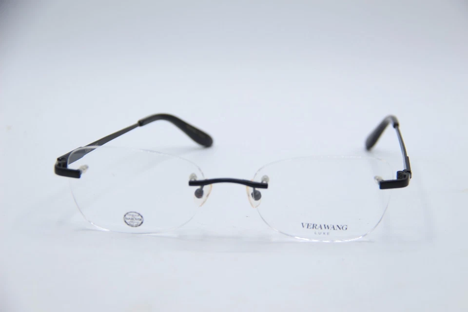 NUEVAS GAFAS VERA WANG RHEA TITANIO BK NEGRAS AUTÉNTICAS 53-18 Foto 2 de 4