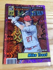 Mike Trout 2022 Panini Donruss Marvels Pink Fireworks #M-1 Angels