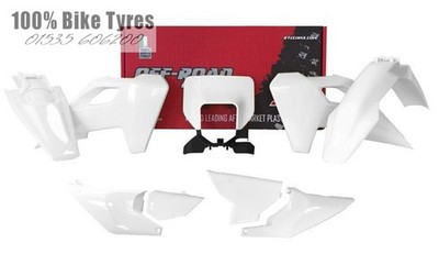 Husqvarna FE450 FE501 2024 Racetech Plastic Kit WHITE/BLACK
