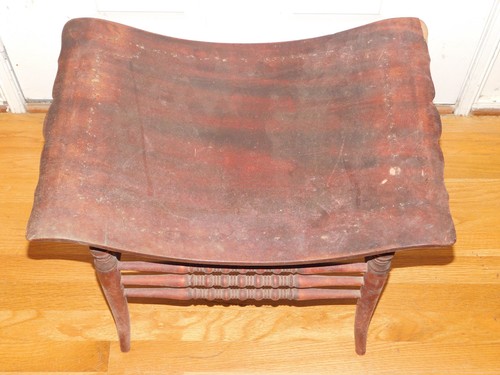 22" x 15,5" antiker geschäftiger Stuhl viktorianischer geschäftiger Sitz - Bild 8 von 8