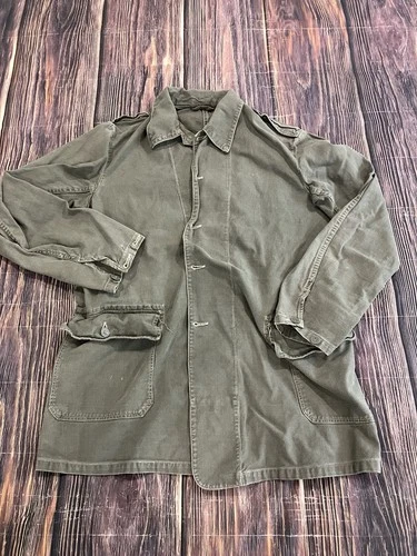 Vtg WW2 USN U.S. Navy Military Deck Jacket/Coat Mens Sz 38 ?