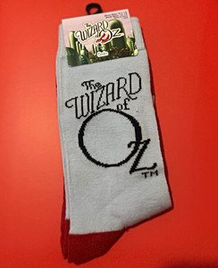 The Wizard of Oz Movie Socks - White Red Black, English, Animation Theme