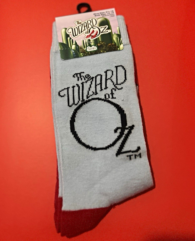 The Wizard of Oz Movie Socks - White Red Black, English, Animation Theme