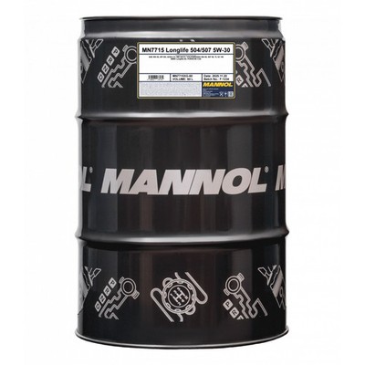 5W 30 Motoröl 60 Liter Fass MANNOL Longlife 5W30 VW 504 00/507 00 / MB 229.51