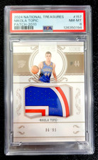 2024 PSA 8 NM NIKOLA TOPIC NATIONAL TREASURES PATCH SP /99 G6648