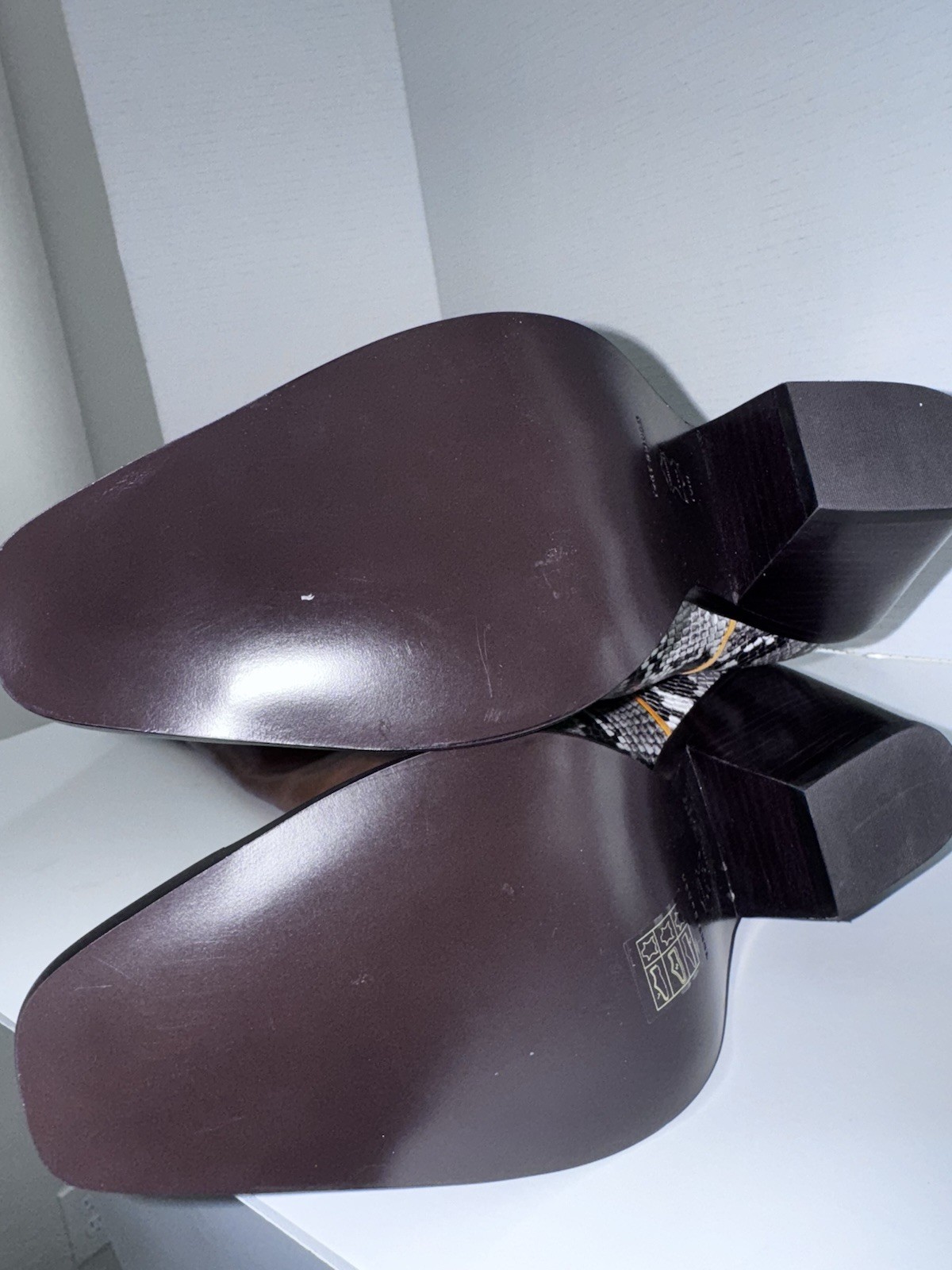 Tory Burch Western Tall Ranch Brown / Natural Roccia Boots 10 thumbnail 6